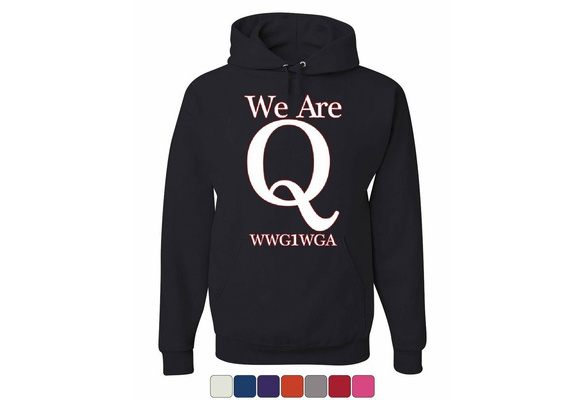 ZFSM QAnon We are Q WWG1WGA Enjoy The Show Mens Hoodie Pullover Hoodie Sweatshirt with Pocket