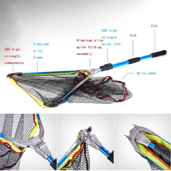 Collapsible Aluminum Alloy Fishing Net Folding Fish Landing Net