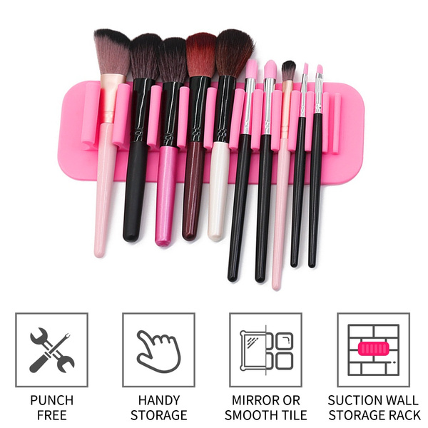 Tamax MP021 Silicone Makeup Brush Holder Make Up Brushes Rack With 4  Suction Cup Eyeshadow Brush Drying Rack Beauty Cosmetic Tool From  Fcf77549123, $1.8