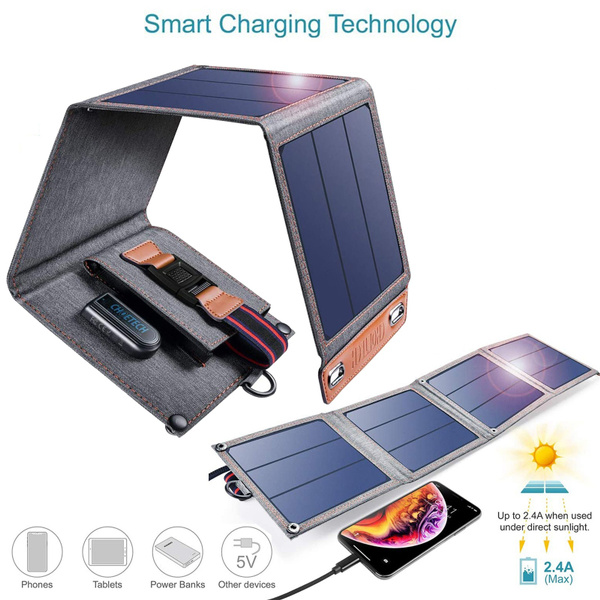 Solar Power Bank Waterproof, Solar Charger, External Charger Powerbank For  Smartphone 