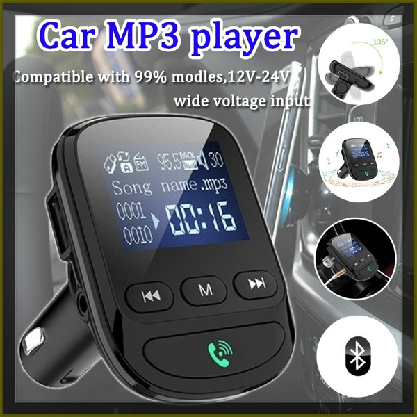 Car Mp3 Player 1.4inch Lossless Music Bluetooth 5.0 FM Transmitter 12 ...