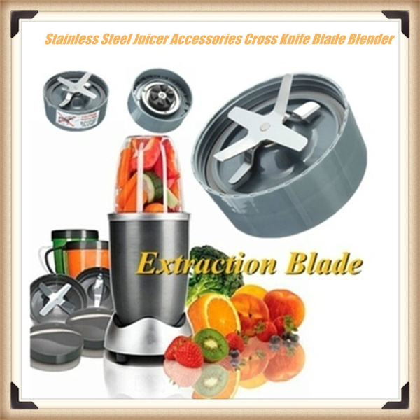 600W/900W Portable Stainless Steel Juicer Accessories Cross Knife Blade