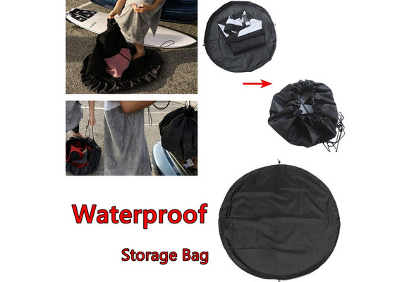 Wetsuit Changing Mat Waterproof Dry Bag Drawstring Storage Bag 