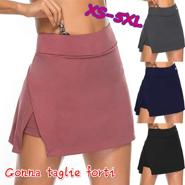 Gonna estiva elasticizzata a vita alta divisa irregolare da donna Running  Tennis Golf Palestra Allenamento sportivo Pantaloncini Gonna pantaloncini  donna pantaloncini da donna | Wish
