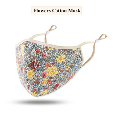 Cotton, fashion women, Flowers, mouthmask