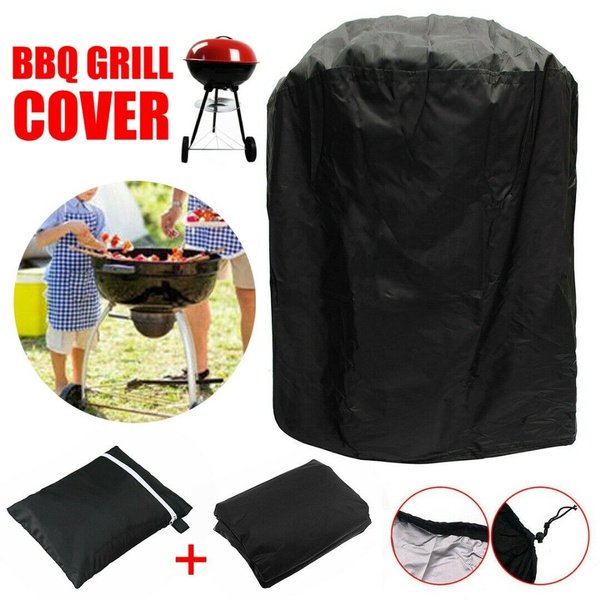 Barbecue Grill Cover Noir 22.8" petit Barbecue rond Bouilloire Grill Cover Yard Outdoor