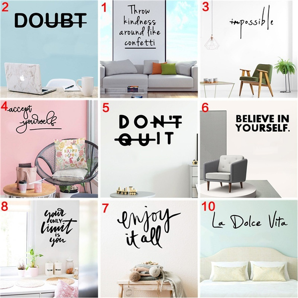 Room Decor Wall Decal Bedroom Stickers, Living Room In Sentence