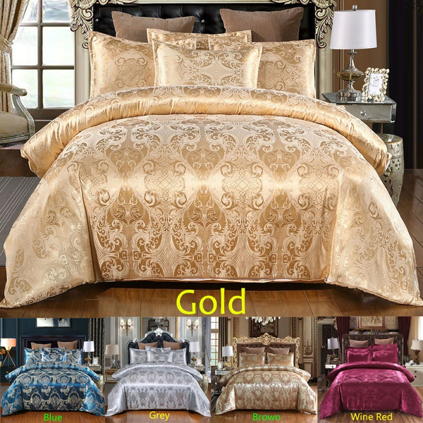 Gold Queen Size Bedspread Hanaposy