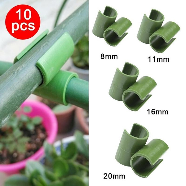 10PCS Garden Adjustable Plant Cross Plastic Connector Climbing Vine Bracket Clip 