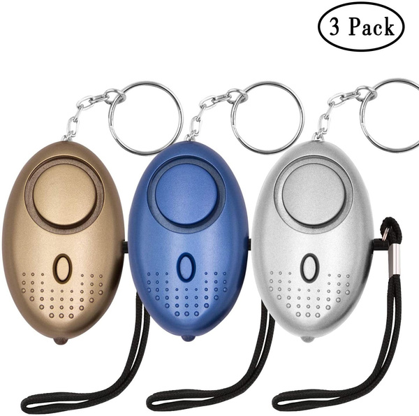 TOODOO Personal Alarm, 3 Pack Safesound Personal Alarm Keychain with ...