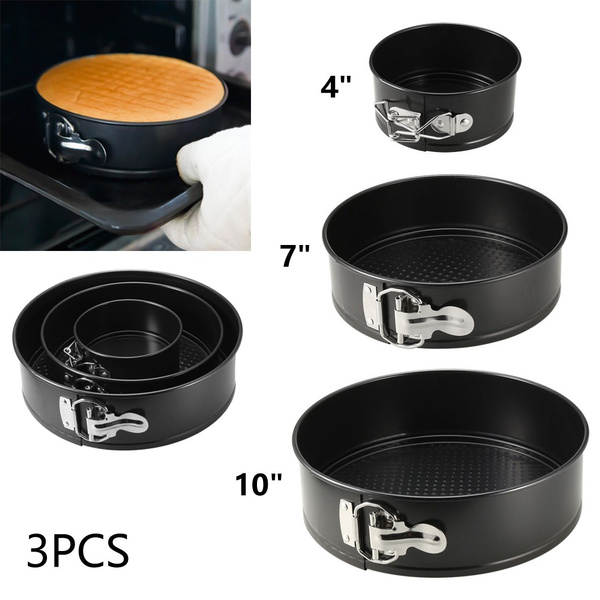 4 inch Springform Pans Set, Carbon Steel Baking Pan / Non-stick