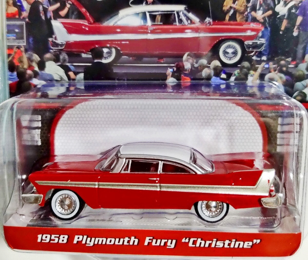 Christine 1958 Plymouth Fury-EVIL Version 1:64 diecast Greenlight MIP 