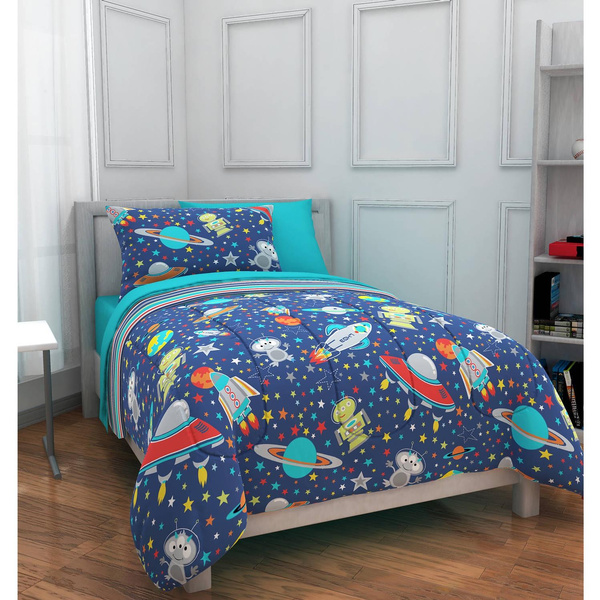 outer space bed in a bag