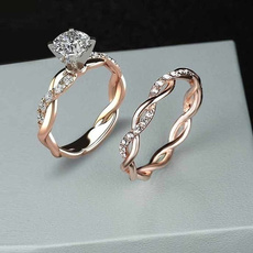 Fashion, Rose, gold, Engagement Ring