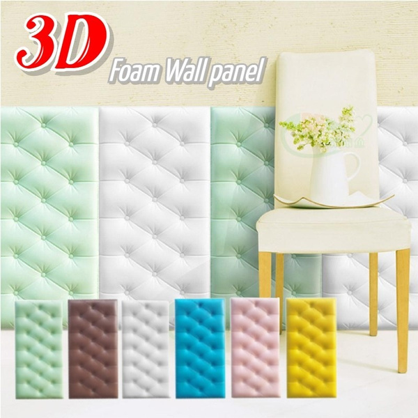 3d Waterproof Self Adhesive Foam Wall, Foam Wall Tiles