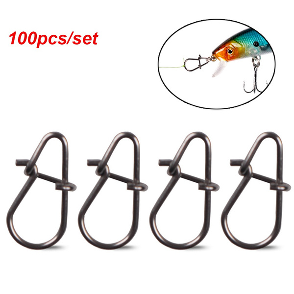 100pcs/lot New Line tackle Fast lock Durable Stainless Steel
