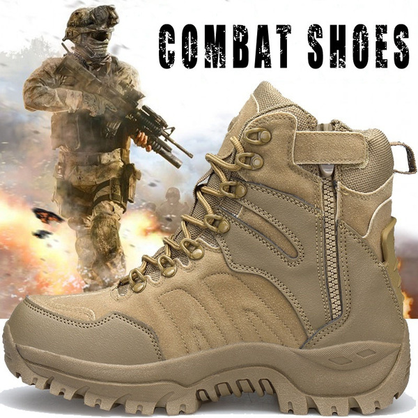 army combat boots suede