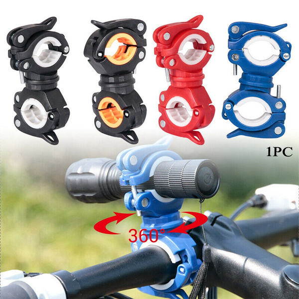 360 Degree Bike LED Flashlight Mount Holder Lamp Stand Bicycle Torch Clip Clamp 360 Degree Bike LED Flashlight Mount Holder Lamp Stand Bicycle Torch Clip Clamp