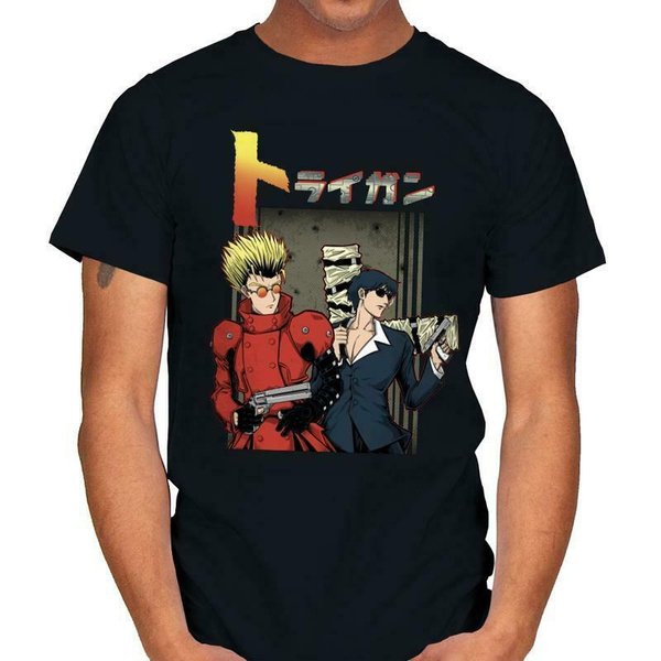 Vtg Trigun Wolfwood Shirt M Anime Movie Double-Sided Promo Tee EUC