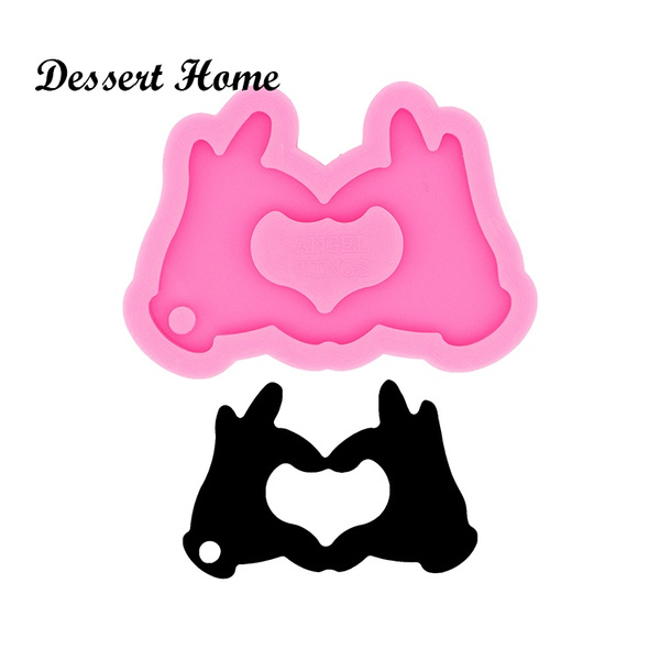 Heart Pendant Shiny Silicone Mold for Epoxy Resin Crafts