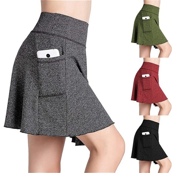 running shorts with skirt