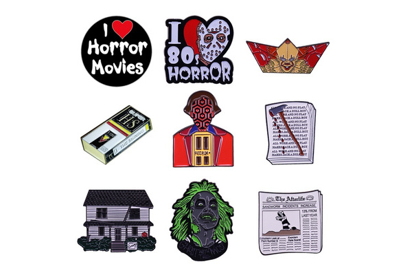 Horror Movie Creepy Book Enamel Pins Retro Necronomicon Lapel Badge  Brooches Accessories Pin for Clothes Backpack Halloween Pin - AliExpress