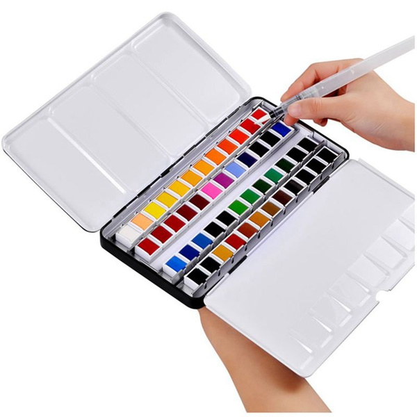 H-E-B Watercolors with Brush - 8 Color - Shop Paint & Paint Brushes at H-E-B