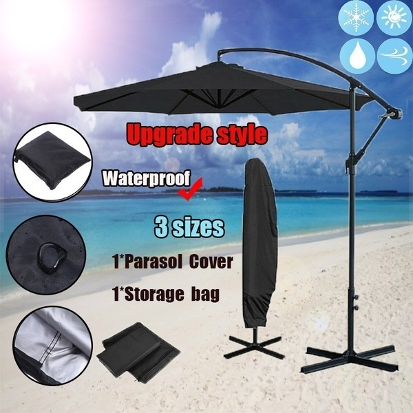 Parasol Banana Umbrella Cover Cantilever Outdoor Garden Patio Shield Waterproof 