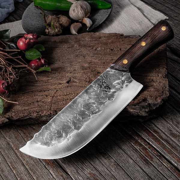 Stainless Steel Handmade Forged Kitchen Knives Meat Cleaver Vegetable  Chopper Kitchen Chopping Knife Cutter