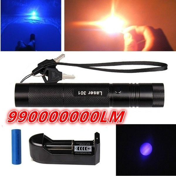 Holster Pen Light 532nm Visible Beam 10 Miles Powerful 5mw Green Laser Pointer 