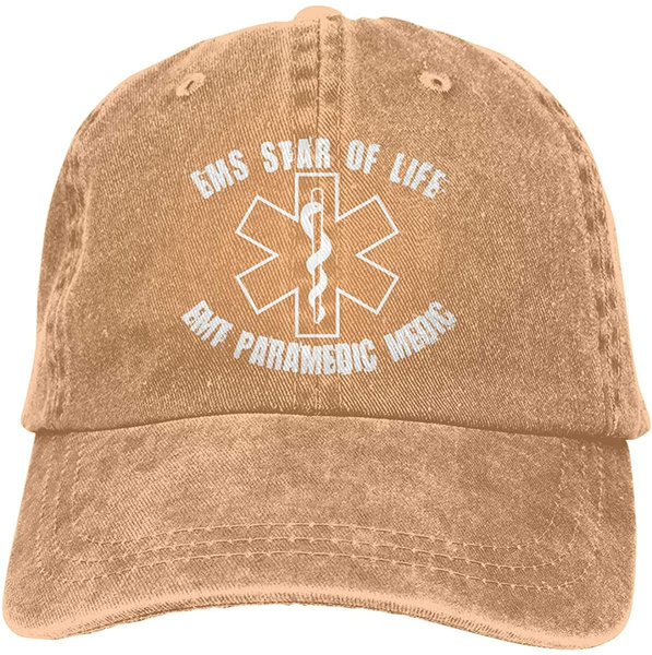 EMS Star of Life EMT Paramedic Medic Men's Trucker Hats Dad Baseball Hats  Driver Cap