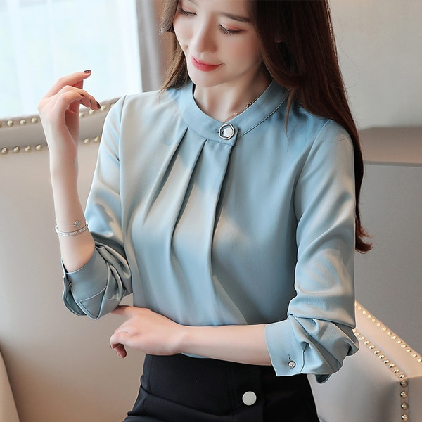 Chiffon long sleeve store blouse