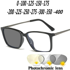 Square, photochromic, nearsighted, transition