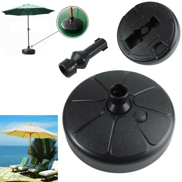 15" Patio Umbrella Base Stand Heavy Duty Holder Outdoor Yard Garden-Beach-Market 