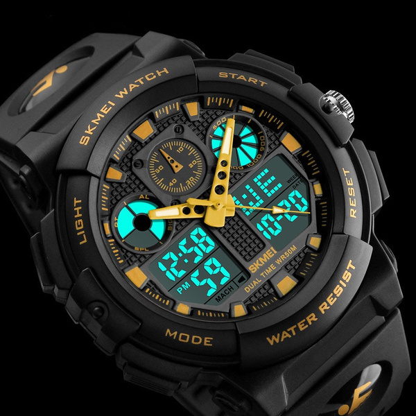 Men's Sports Military Quartz Watch Casual LED Digital Waterproof ...