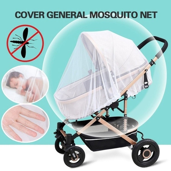 Protects Safe Mesh Large Baby Pram Stroller Pushchair Buggy Mosquito Insect Net 