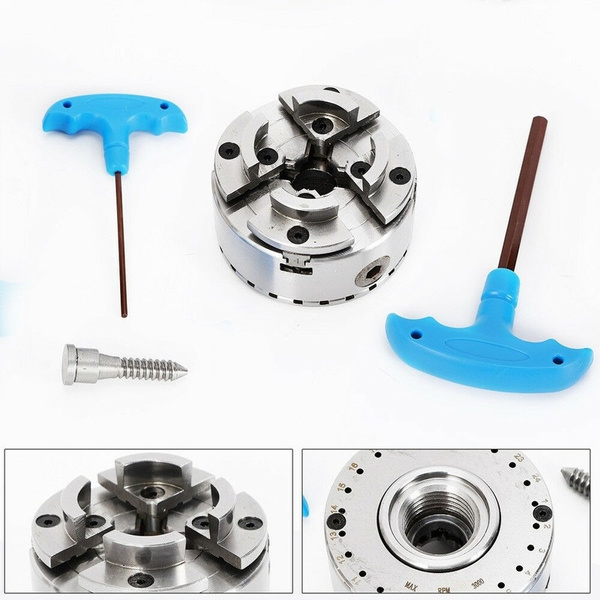 4jaw Chuck Central Adjustable Selfcentering Chuck for Lathe M33 B Type Wish