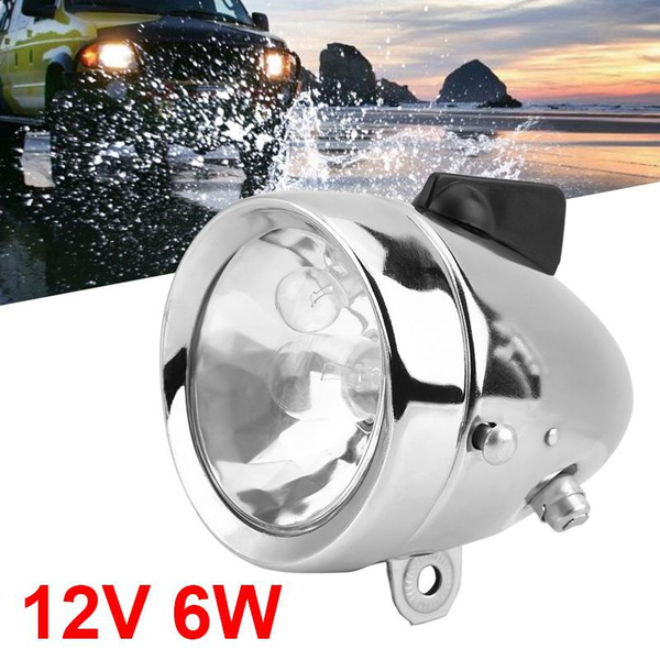 Générateur Dynamo Vélo Friction 12V 6W - Phare LED Avant + Feu Arrière, Éclairage Sans Batterie Pour VTT Et Vélo Urbain