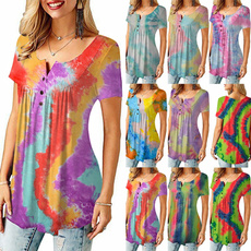 Summer, colorful tops for women, Women Blouse, looseblouse