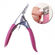 2020 New Fashion Pink Nail Art Edge Cutter Acrylic UV Gel False Nail Clipper Tips Manicure Tool 