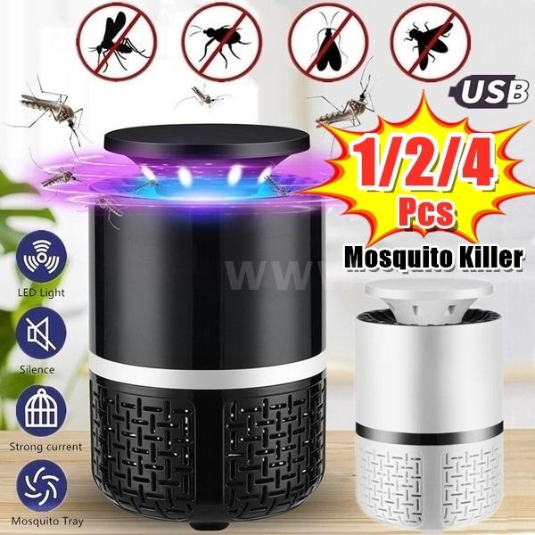 Electric Insect Zapper Mosquito Killer Lamp 360° USB Fly Bug LED Light Pest Trap 