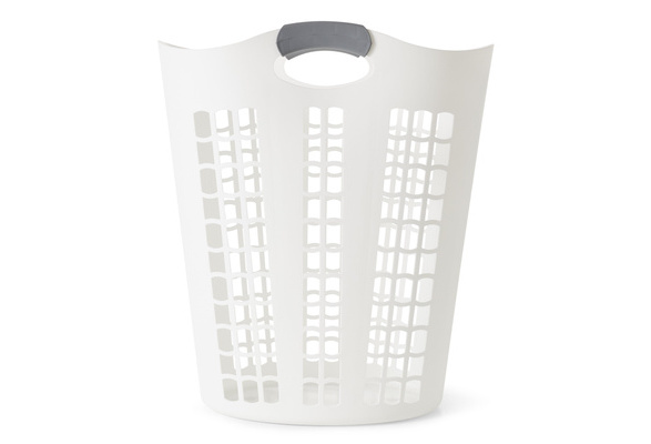 Gracious Living Easy Carry Large Vented Plastic Laundry Hamper