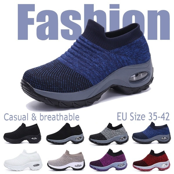 women casual shoes mesh cushioned outdoor sneakers