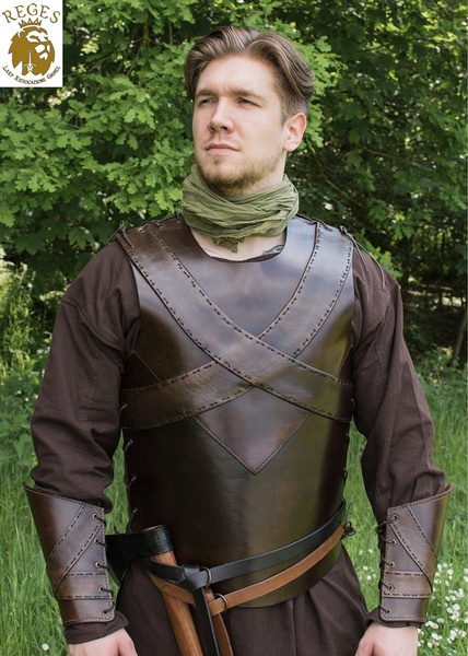 Original Leather Torso Armour with Cross Banding Armor Cuirass Harness ...