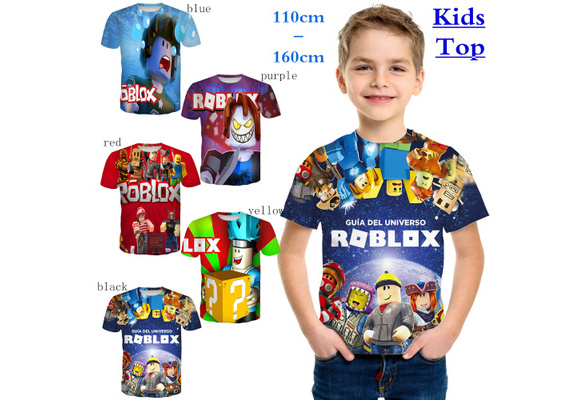 2020 Summer Children Clothing Boy And Girls T Shirt Cartoon Roblox Short Sleeve Kids Tee Wish - boys roblox short sleeve t shirt black