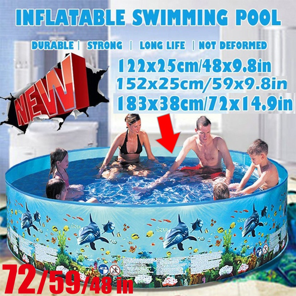 Inflatable Swimming Pool Floaties for Kids Kiddie Adult Family Swim Water PLay 