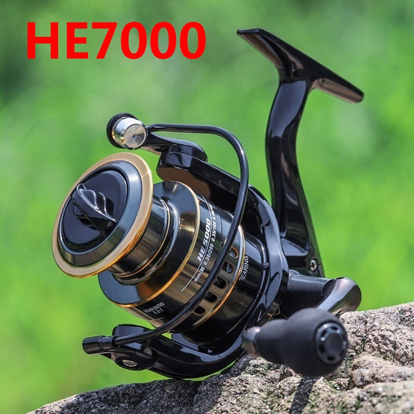 New Fishing Reel 5.2:1 High Speed Metal Spool Spinning Reel Fishing HE1000-7000 