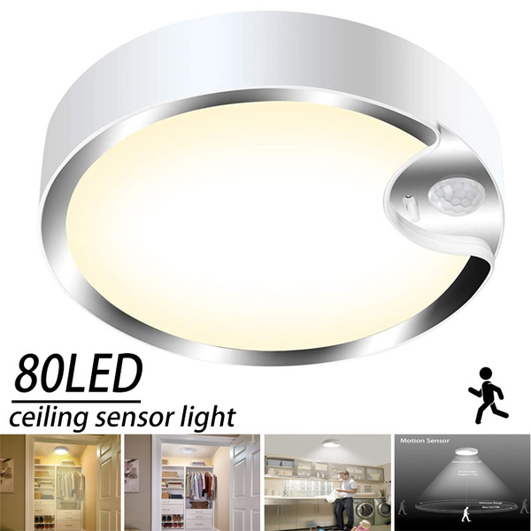 Motion Sensor Ceiling Light Battery Operated Indoor Outdoor Led Lights Wish - Motion Sensor Ceiling Lights Indoor
