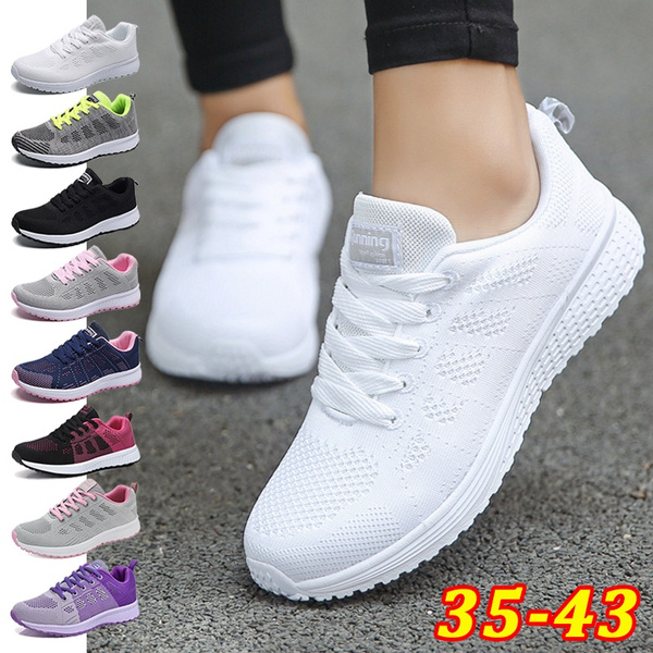 womens white mesh trainers