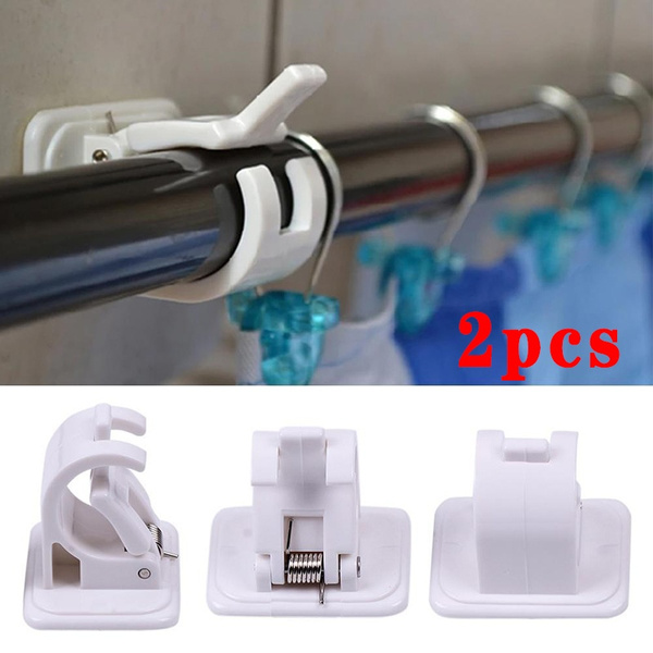 2pcs Curtain Shelf Bracket Adhesive Hooks Rod Wall Brackets Pole Dry Hook Holders Curtains Household Tool Wish 2pcs Curtain Shelf Bracket Adhesive, Best Adhesive Curtain Rod Holder
